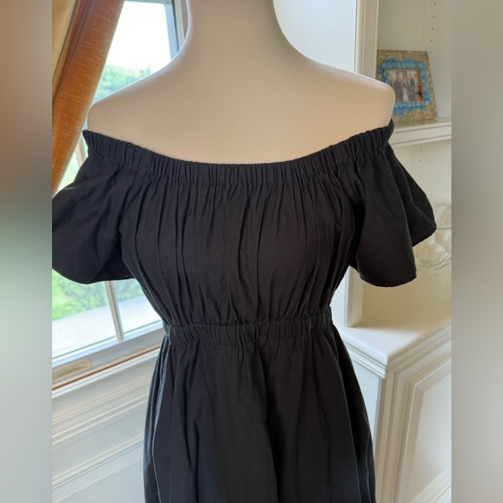 Kerri Rosenthal Tailor Embroidered Hearts black Dress Size Medium - Picture 9 of 12
